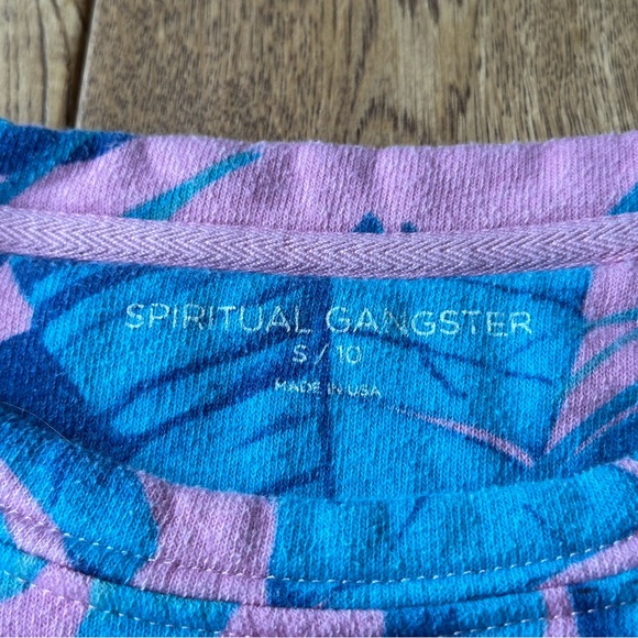 Spiritual Gangster Girls' Tropical Crewneck Shirt size S 10 - Picture 2 of 10